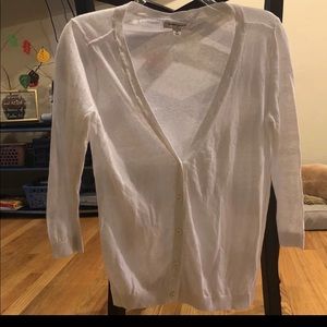 White cardigan
